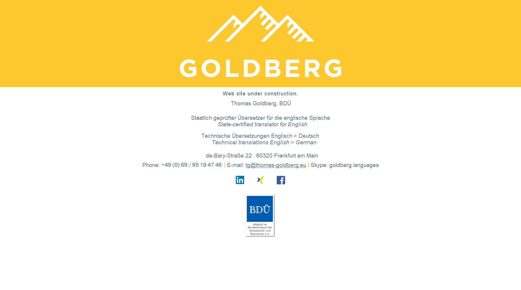 Goldberg Sprachdienstleistungen